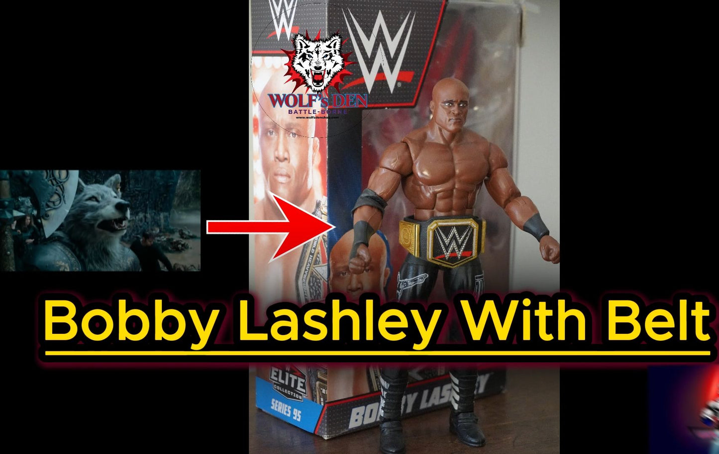 Bobby Lashley Elite Action Figure With WWE Championship Belt