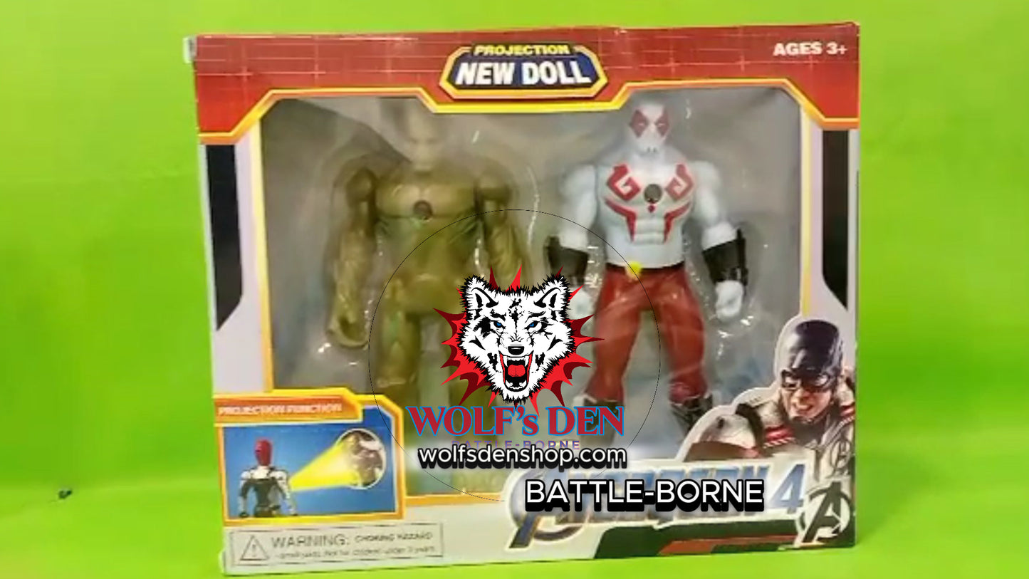 WWE Wrestling DX Vs Marvel Guardians Of The Galaxy Video Game Characters and Action Figures