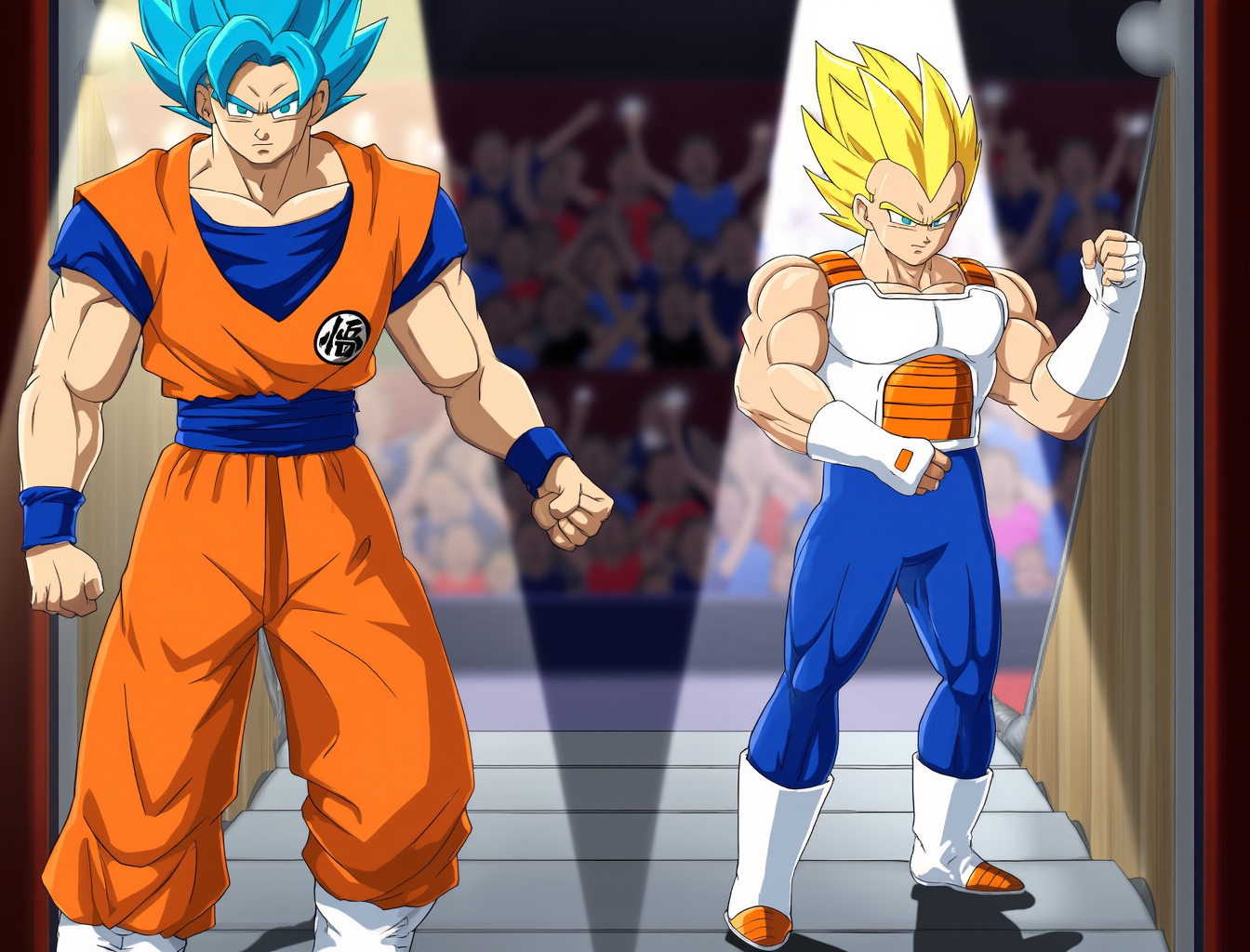 Goku & Vegeta Dragon Ball Versus Cody Rhodes & Drew Mcintyre WWE