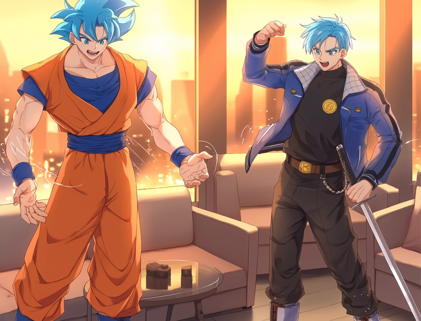 Goku & Vegeta Dragon Ball Versus Cody Rhodes & Drew Mcintyre WWE