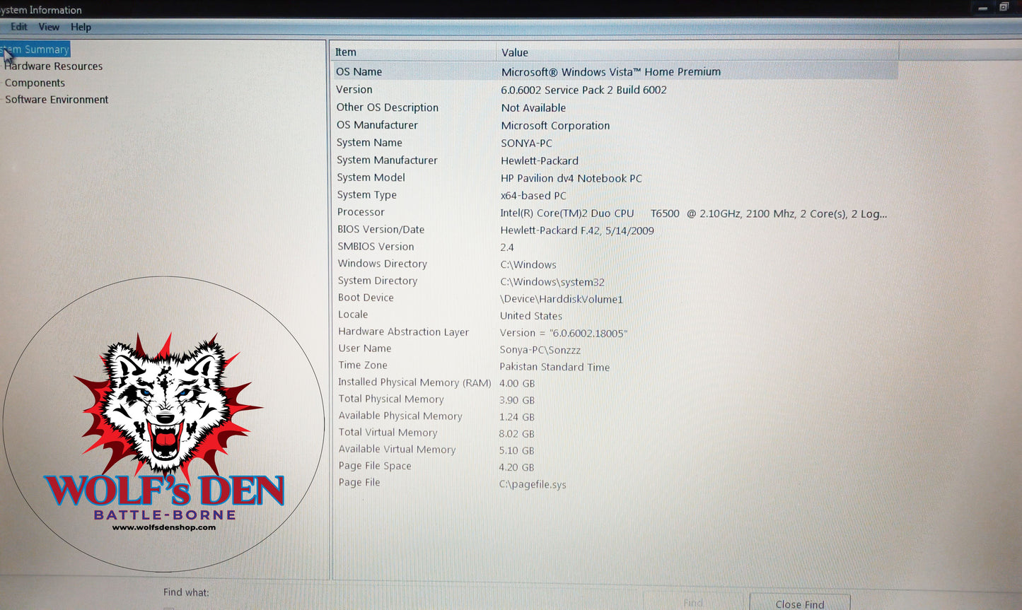 HP Pavilion Notebook PC Core 2 Duo