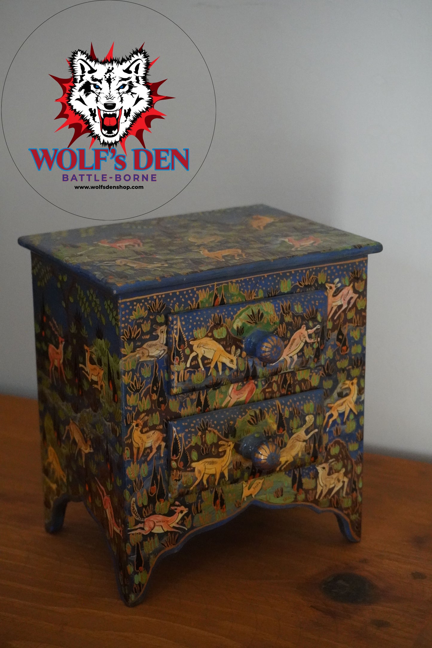 Minature Kashmiri Paper Mache Drawer Box