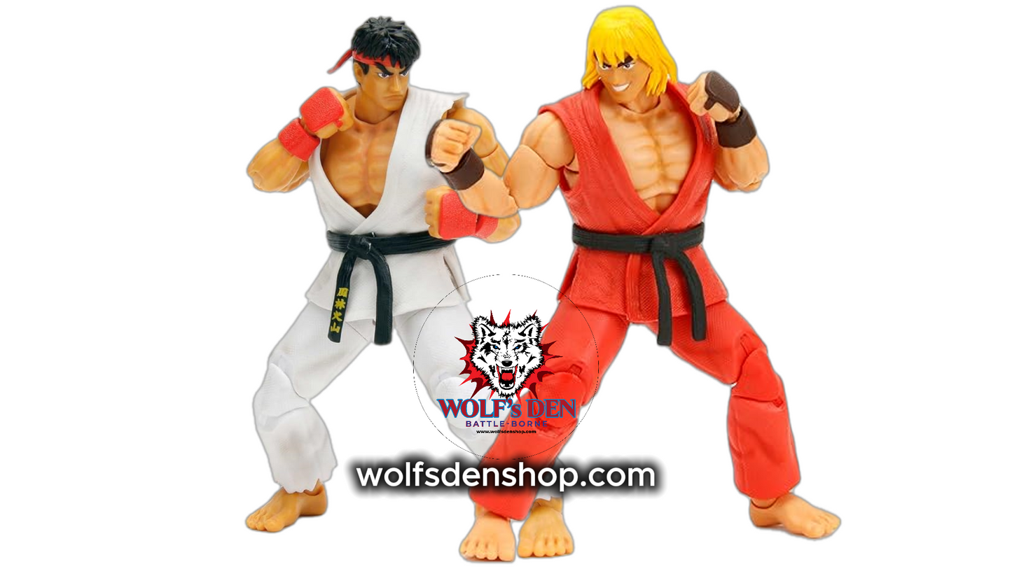 Ryu and Ken Street Fighter Action Figures