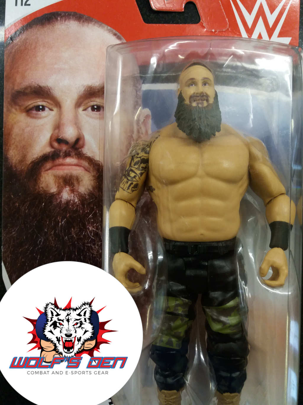 WWE Action Figure Strowman Wearing Camo Green Pants