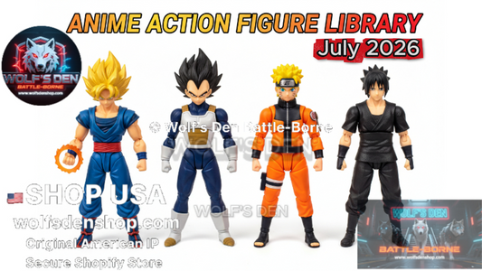 Wolf's Den Battle-Borne Presents Its: Library of Anime and Animation Action Figures July 2026