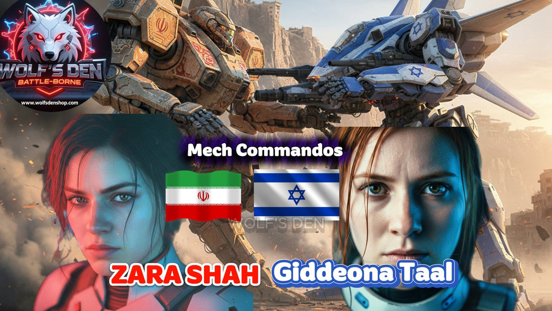 Mech Commando Cover #1: Zara Shah vs Giddeona Taal – Kararr Tank vs Ra'am Fighter Jet | Iran Versus Israel