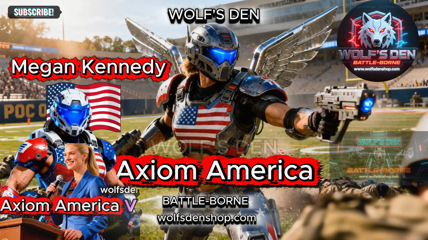 Wolf's Den Battle-Borne American PeaceMaker — Stars & Stripes Foam Dart Blaster