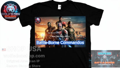 Axiom America vs Commander Red Dragon | Wolf's Den Battle-Borne Collector's Tee Set — PRE-ORDER NOW