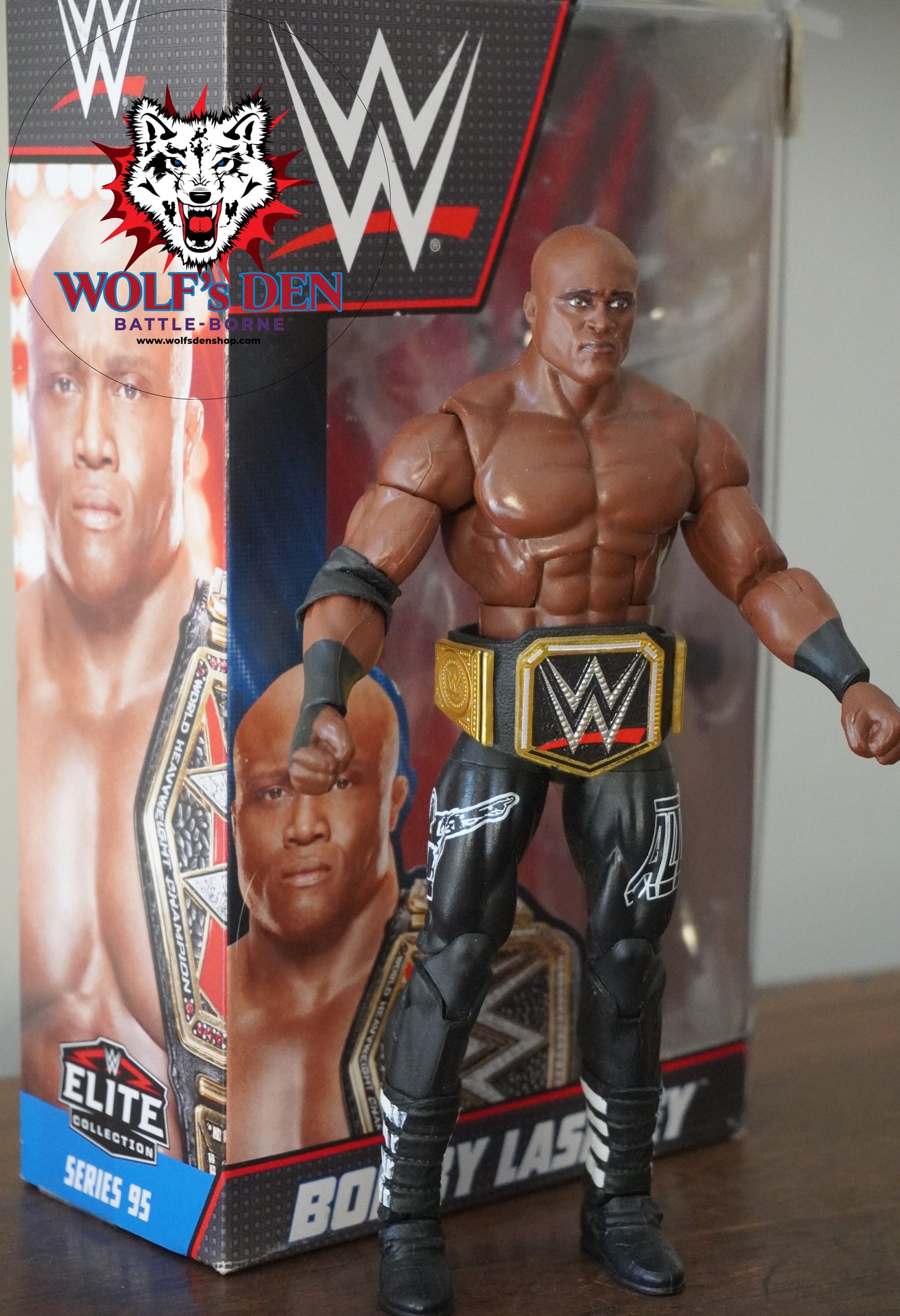 Bobby Lashley Elite Action Figure With WWE Championship Belt