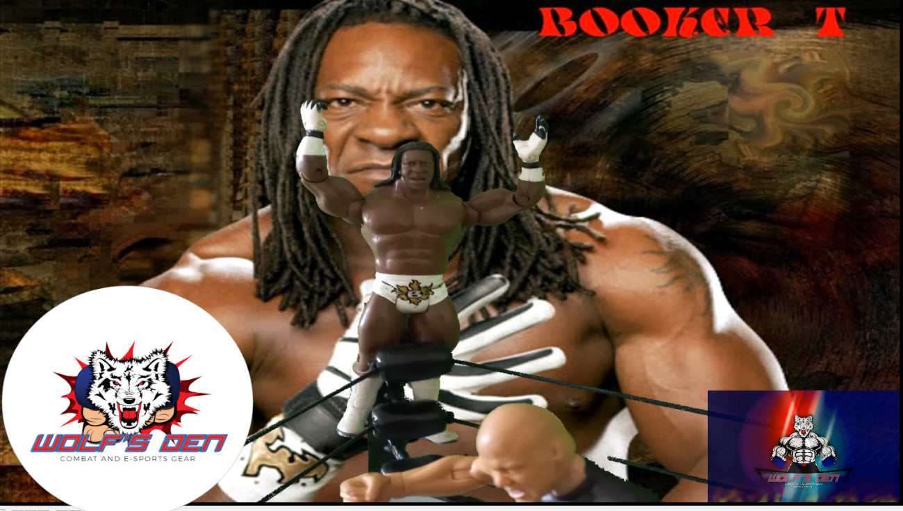 Evolution Pack Pro Wrestling AEW and WWE Action Figures Bobby Lashley Degeneration X Rob Van Damme Evolution