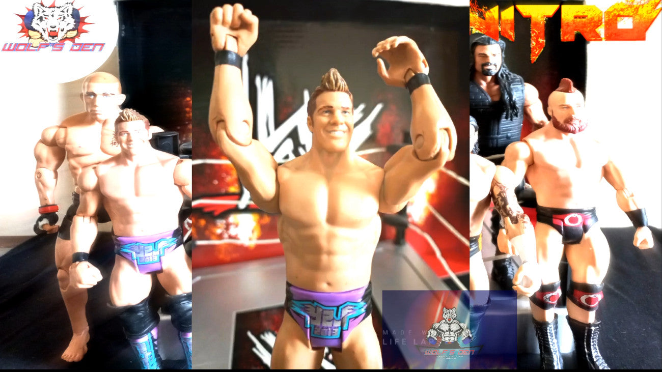 WWE, AEW, and UFC Action Figures Nitro Pack: CM Punk, Alexa Bliss, Shield Roman Reins, Young HHH, GSP, Chris Jericho, Ultimate Warrior, Sheamus, Big Show and Alberto Del Rio Action Figures