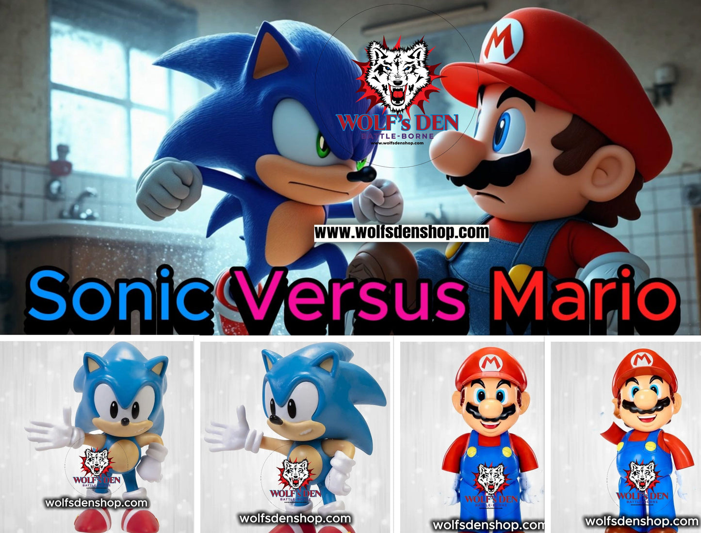 Sonic The Hedgehog Versus Super Mario Featuring Mickey Mouse From Disney