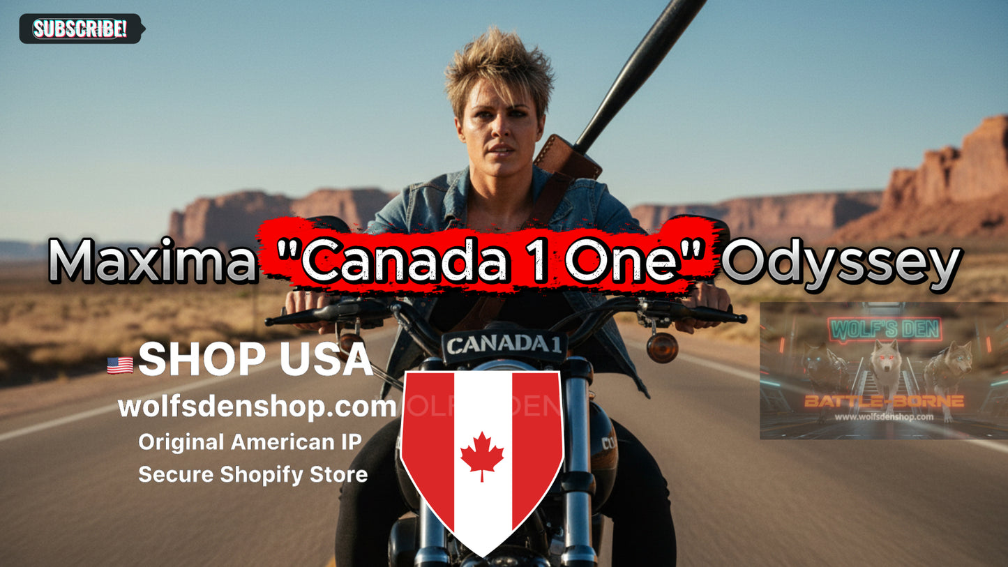 Official Wolf's Den Black Baseball Bat - Maxima "Canada One" Signature Collectible