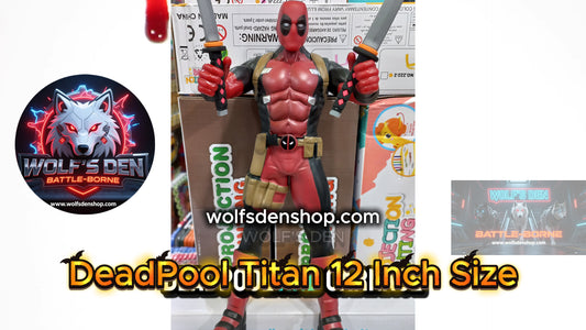 DeadPool 12 Inch Titan Size With Double Katana Swords