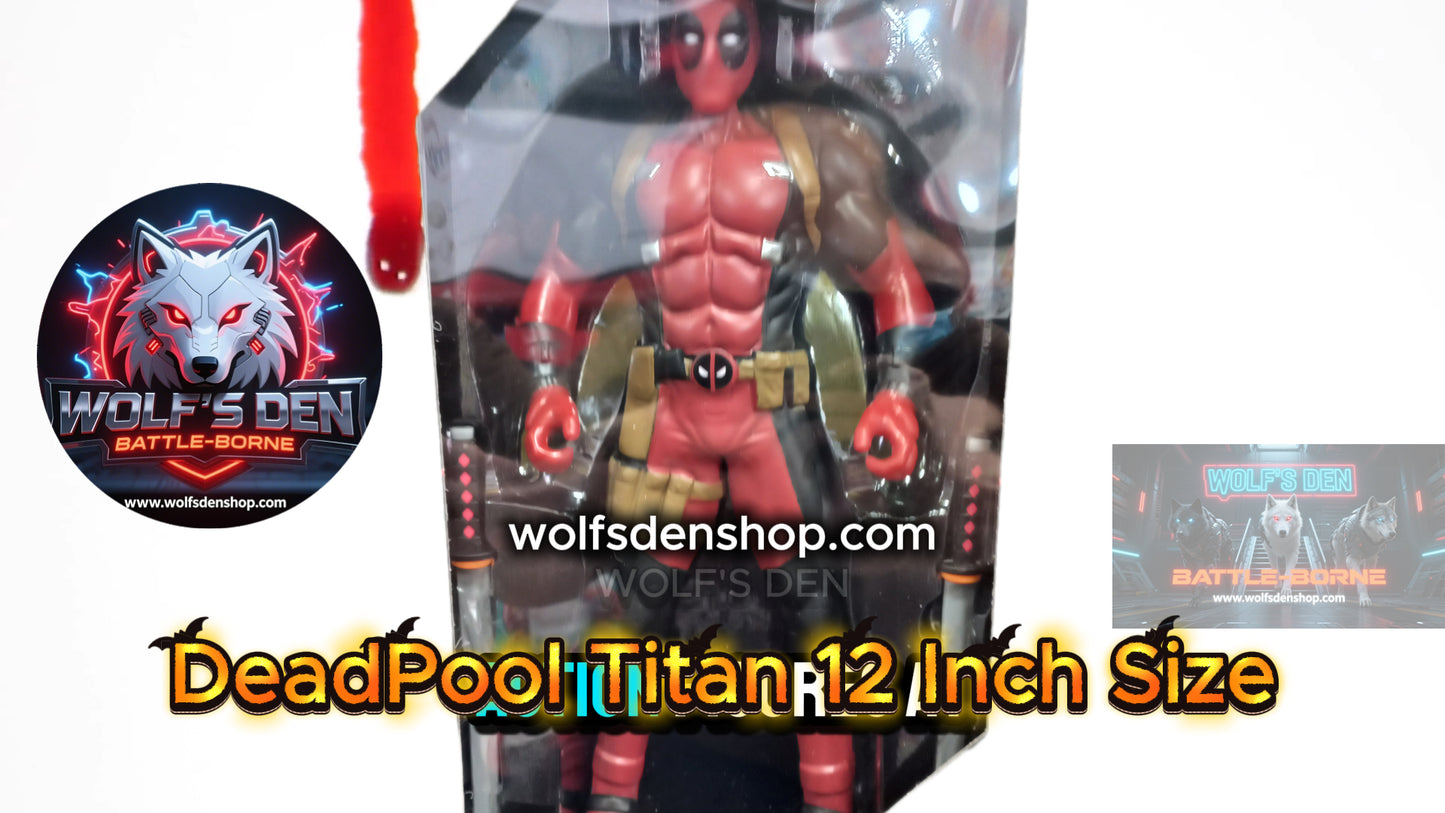 DeadPool 12 Inch Titan Size With Double Katana Swords