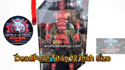 DeadPool 12 Inch Titan Size With Double Katana Swords