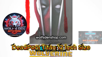 DeadPool 12 Inch Titan Size With Double Katana Swords