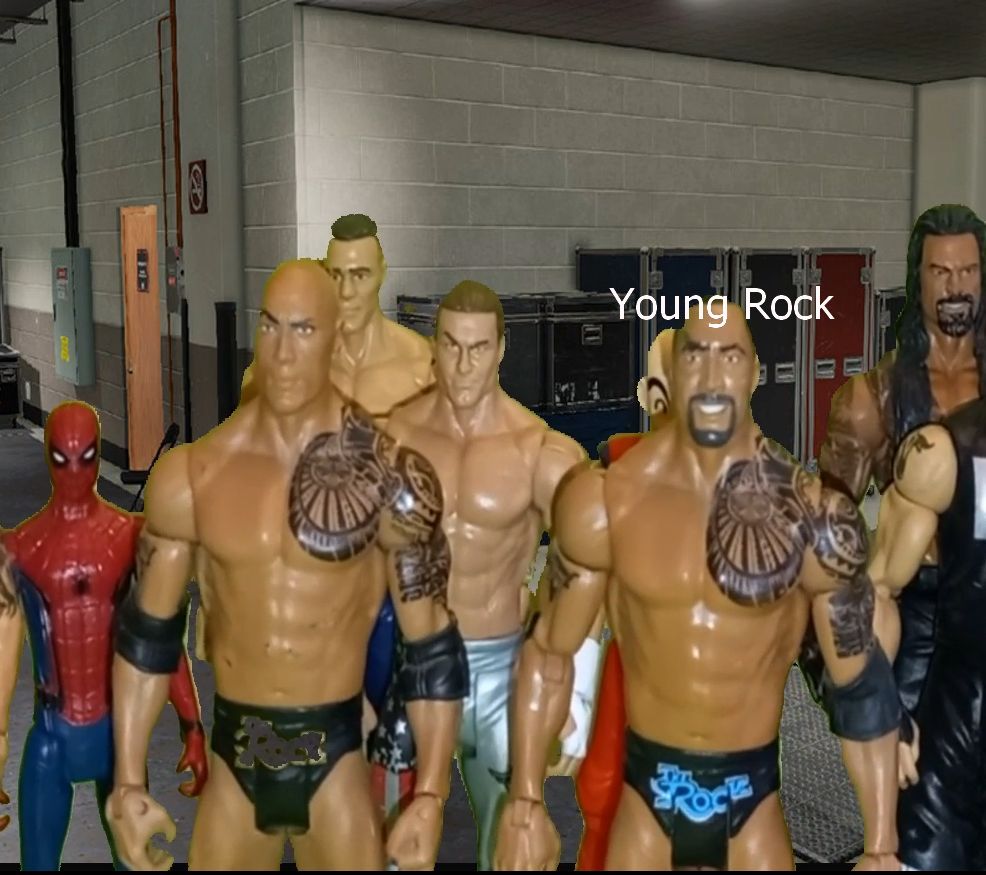 John Cena Explains to Krillin from Dragon Ball, Spider-Man, Undertaker, Roman Reigns, Randy Orton, Ryback, Seth Rollins, Dolph Ziggler, Kevin Owens, Batista, The Rock and Young Rock his Box Fashion Sense