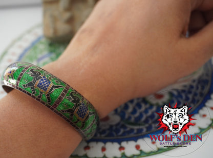 Vintage Meenakari Silver Bangle