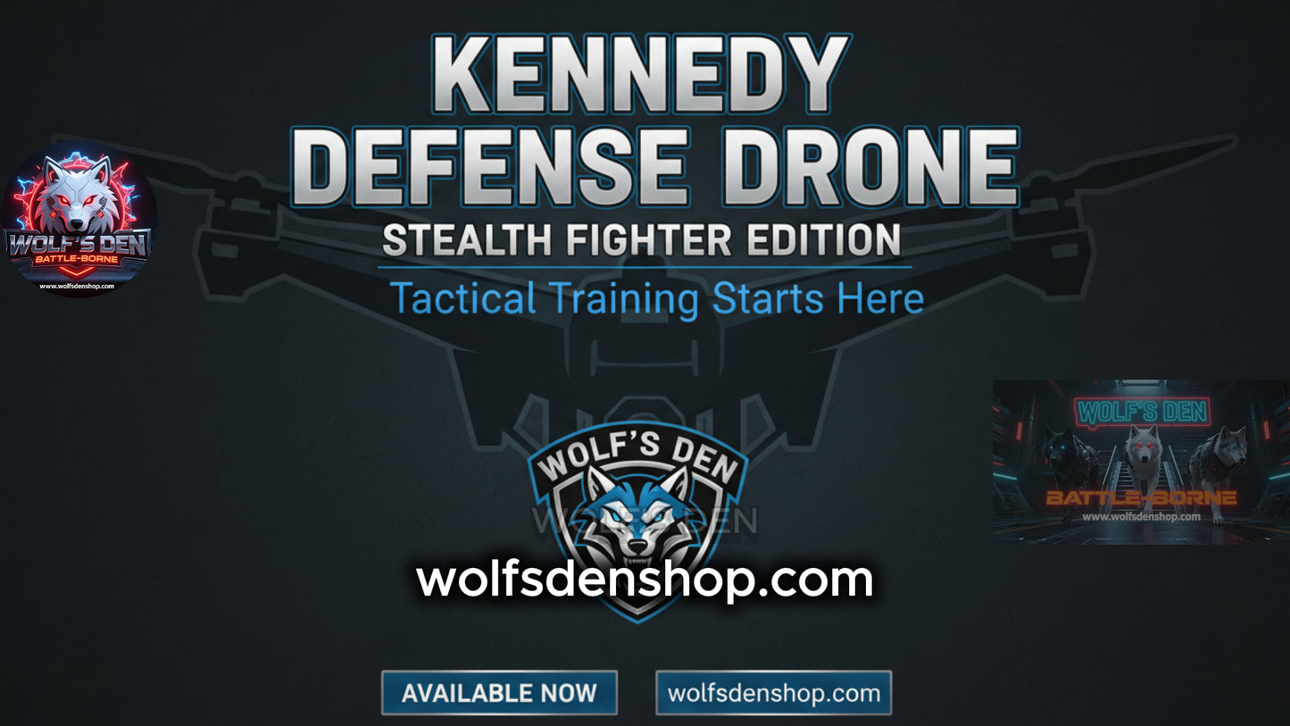 Kennedy Defense Drone - Stealth Fighter Edition | Tactical RC Jet VTOL System