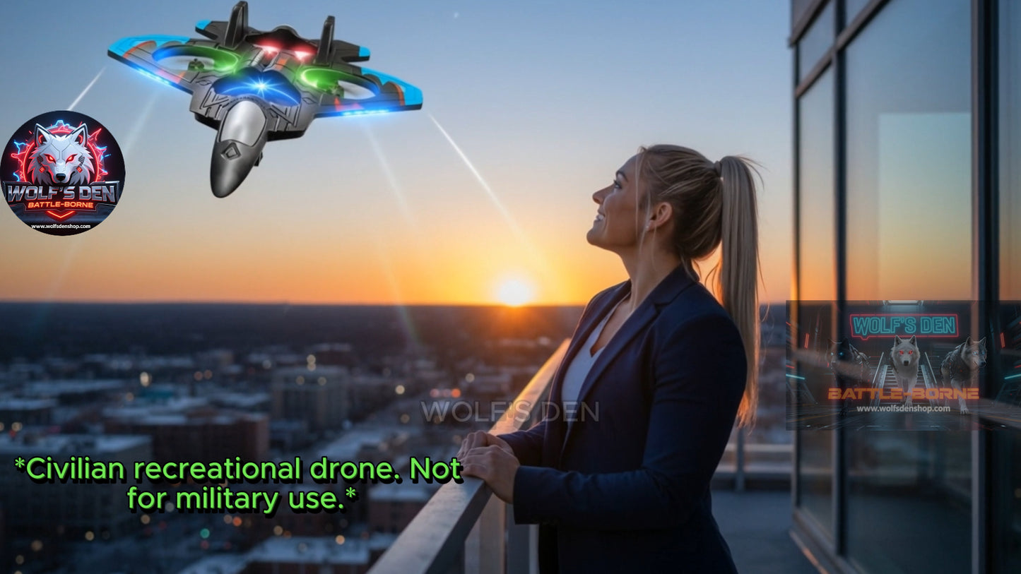 Kennedy Defense Drone - Stealth Fighter Edition | Tactical RC Jet VTOL System