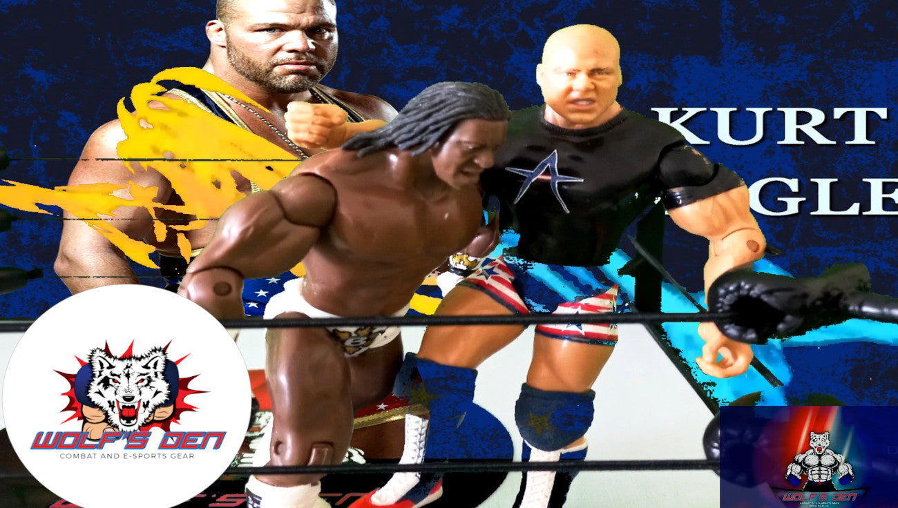Evolution Pack Pro Wrestling AEW and WWE Action Figures Bobby Lashley Degeneration X Rob Van Damme Evolution