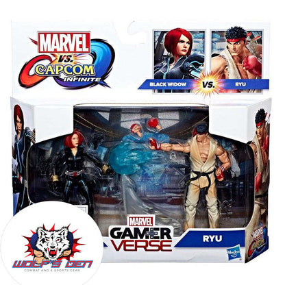 Marvel Versus Capcom Action Figures Ryu Vs Black Widow