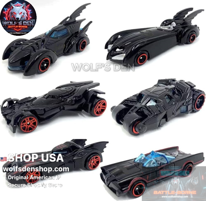 Wolf's Den Batmobile Die-Cast Collector's Box Set — Iconic Batman Vehicles