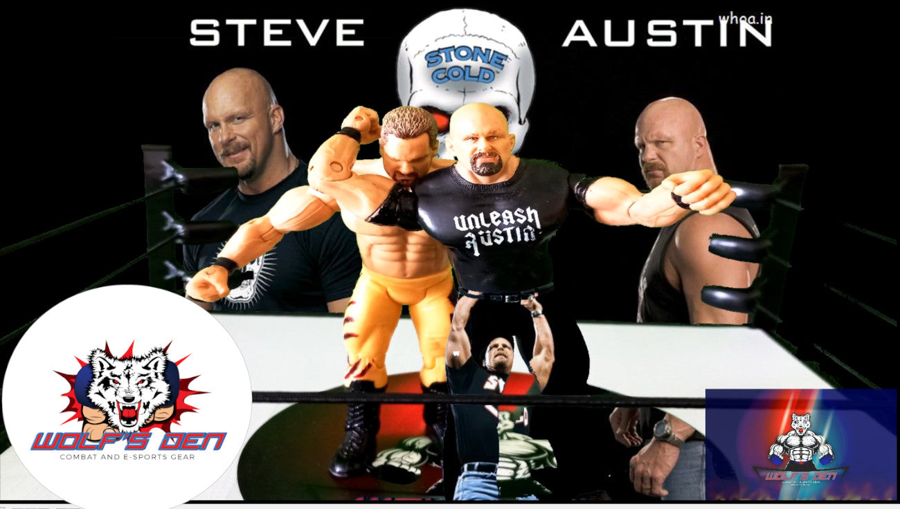 Evolution Pack Pro Wrestling AEW and WWE Action Figures Bobby Lashley Degeneration X Rob Van Damme Evolution