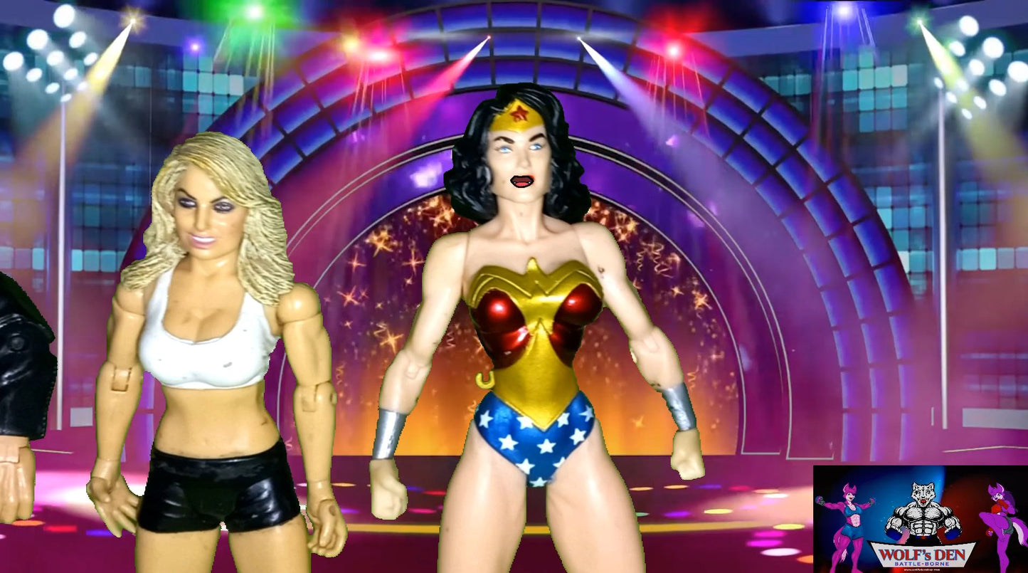 Trish Stratus Vs Gal Gadot a.k.a Wonder Woman with Vince McMahon