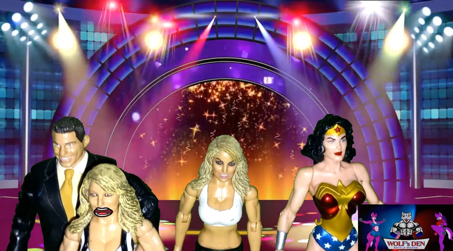 Trish Stratus Vs Gal Gadot a.k.a Wonder Woman with Vince McMahon