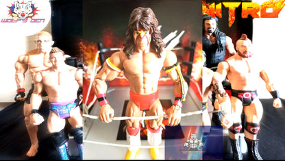 WWE, AEW, and UFC Action Figures Nitro Pack: CM Punk, Alexa Bliss, Shield Roman Reins, Young HHH, GSP, Chris Jericho, Ultimate Warrior, Sheamus, Big Show and Alberto Del Rio Action Figures