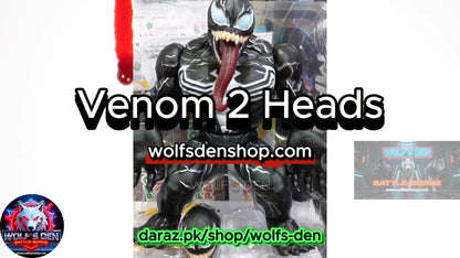 Venom Two, Double Heads. With Tongue and Without Tongue. Action Figure