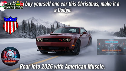 🔥 WINE RED DODGE CHALLENGER - AMERICAN MUSCLE UNLEASHED 🔥