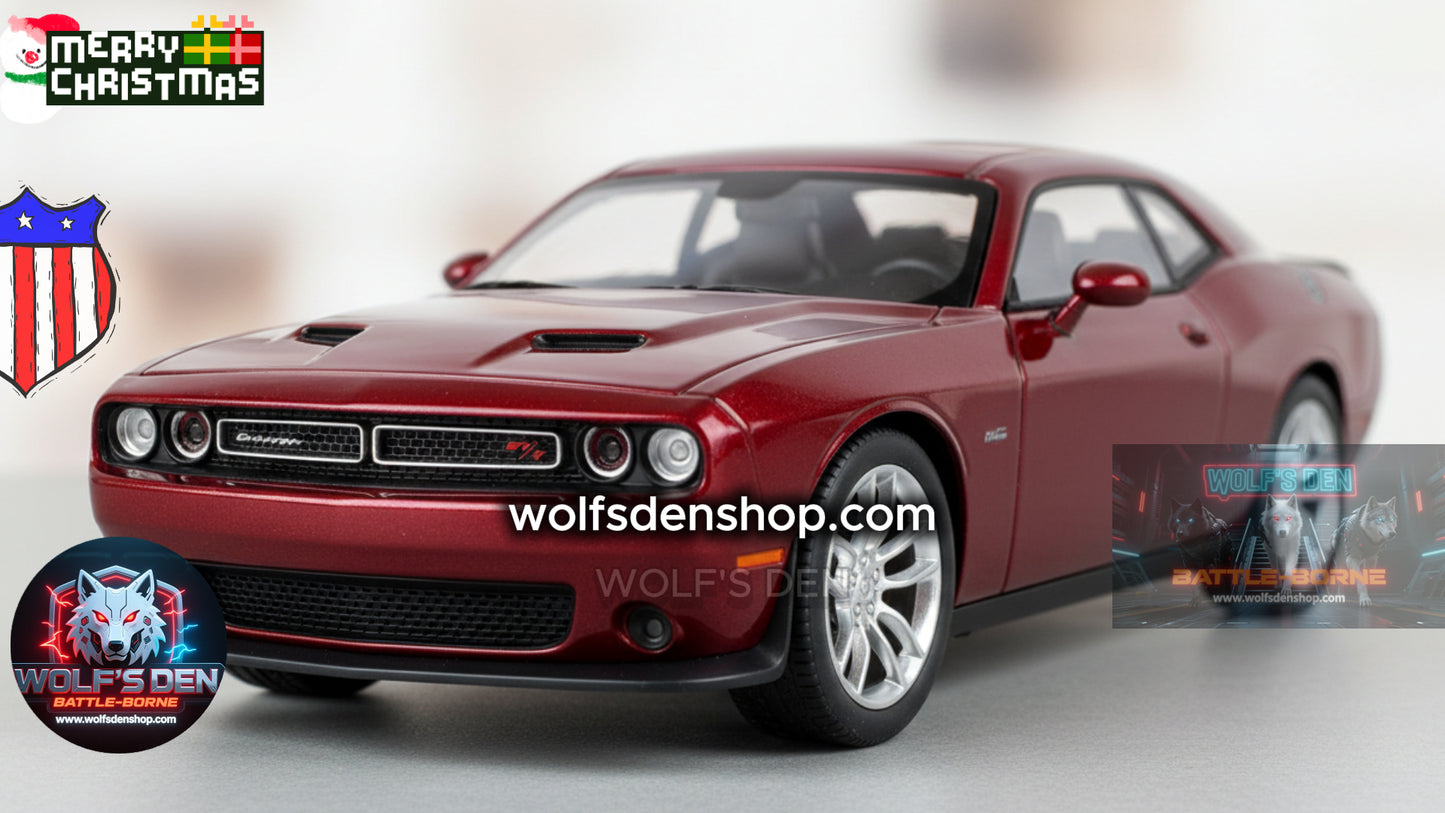 🔥 WINE RED DODGE CHALLENGER - AMERICAN MUSCLE UNLEASHED 🔥