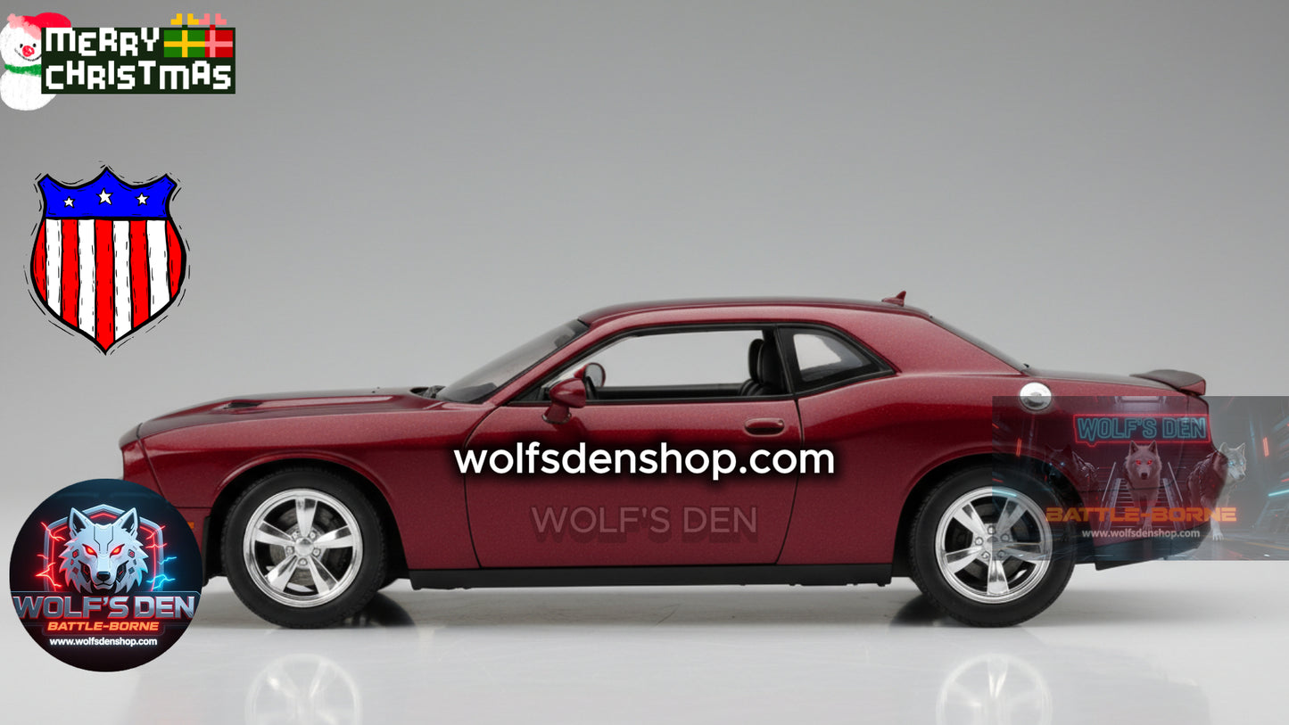 🔥 WINE RED DODGE CHALLENGER - AMERICAN MUSCLE UNLEASHED 🔥