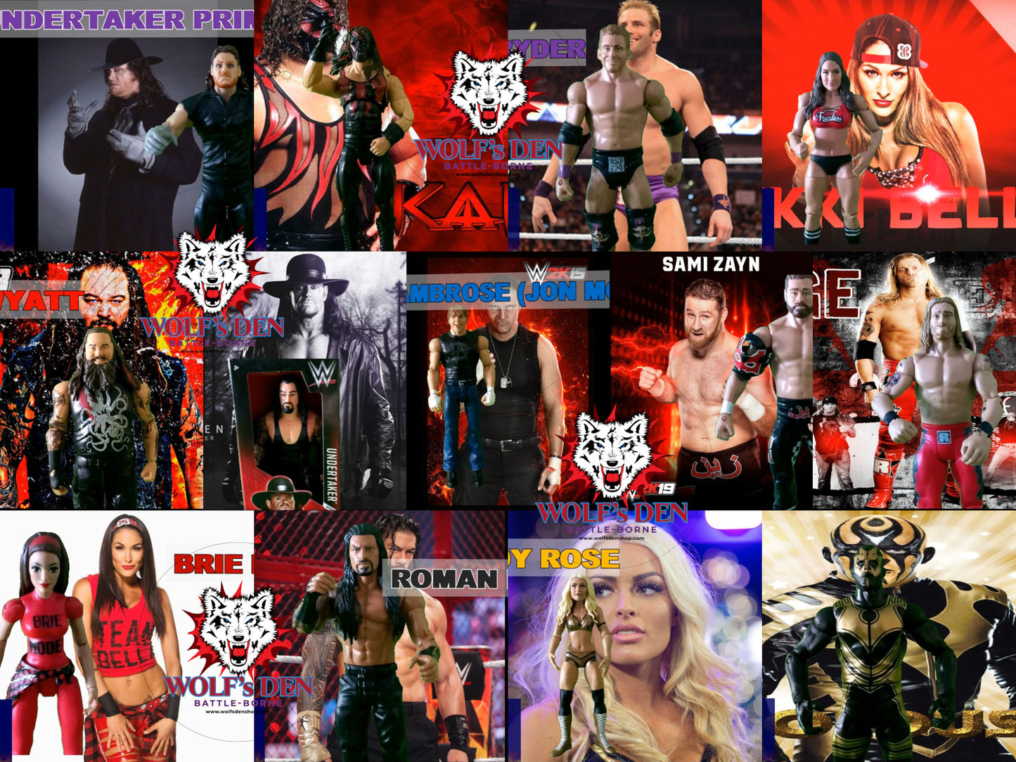 Wolf's Den WWE Wrestling Superstars — Collector's Action Figure Series