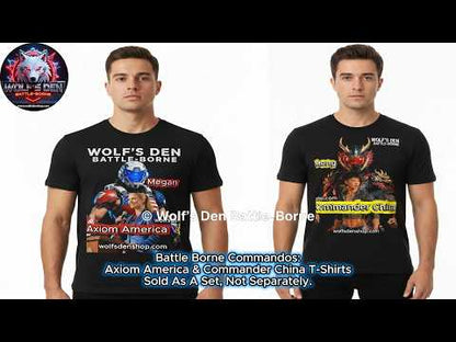Axiom America vs Commander Red Dragon | Wolf's Den Battle-Borne Collector's Tee Set — PRE-ORDER NOW