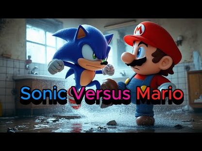 Sonic The Hedgehog Versus Super Mario Featuring Mickey Mouse From Disney