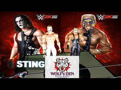 Sting Action Figures Crow and Surfer Versions WCW TNA and WWE